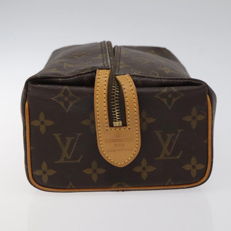LOUIS VUITTON Monogram Trousse Patte Pression Cosmetic Pouch M47636 Auth 119176