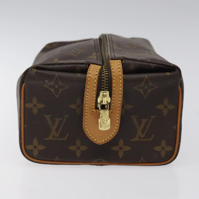 LOUIS VUITTON Monogram Trousse Patte Pression Cosmetic Pouch M47636 Auth 119176