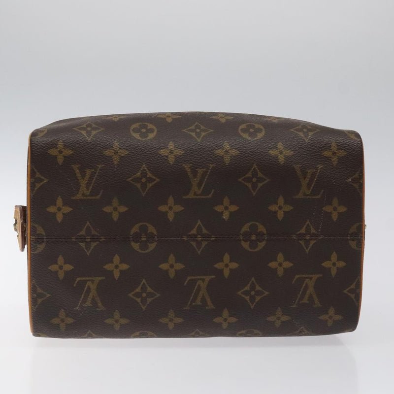 LOUIS VUITTON Monogram Trousse Patte Pression Cosmetic Pouch M47636 Auth 119176
