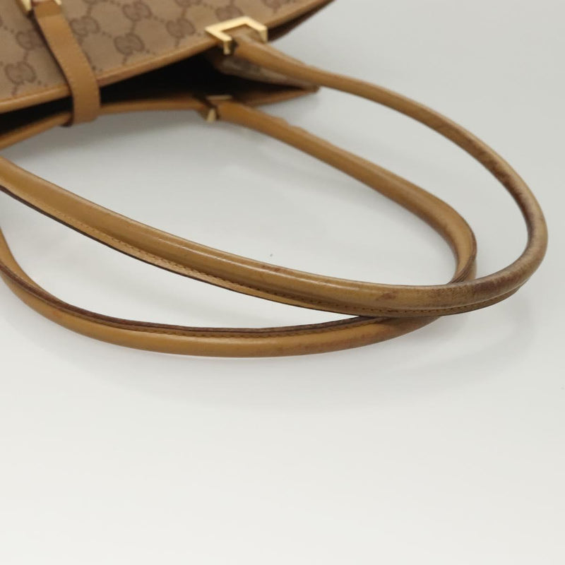 GUCCI GG Canvas Jackie Shoulder Bag Beige Gold 002 1073 3444 Auth 119187