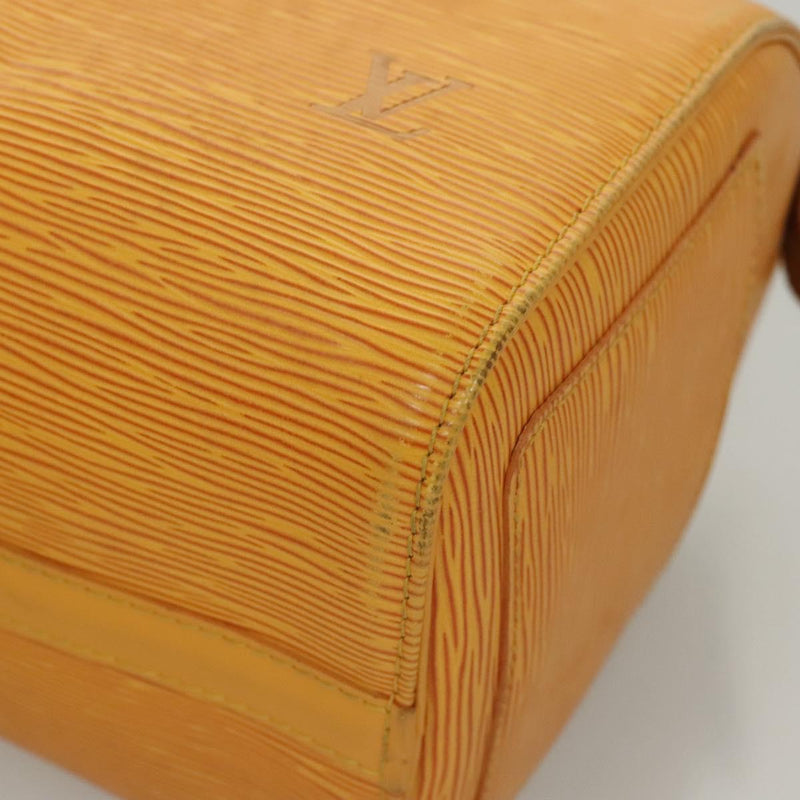 LOUIS VUITTON Epi Speedy 25 Hand Bag Tassili Yellow M43019 LV Auth 119201