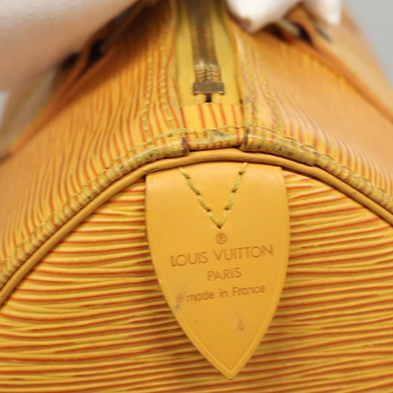 LOUIS VUITTON Epi Speedy 25 Hand Bag Tassili Yellow M43019 LV Auth 119201