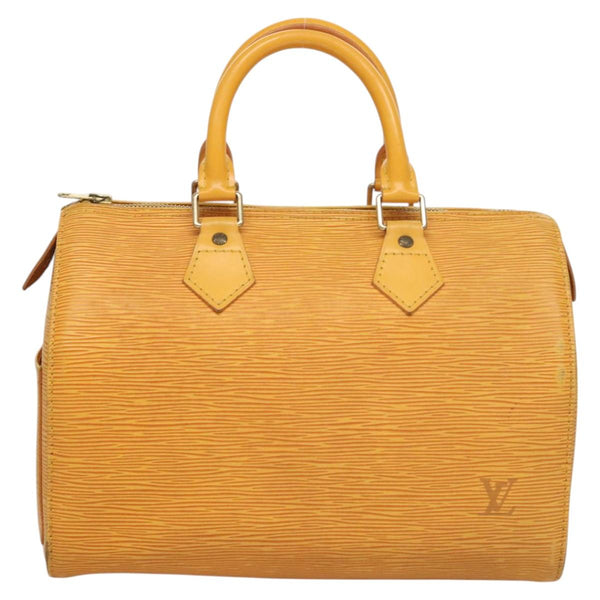 LOUIS VUITTON Epi Speedy 25 Hand Bag Tassili Yellow M43019 LV Auth 119201