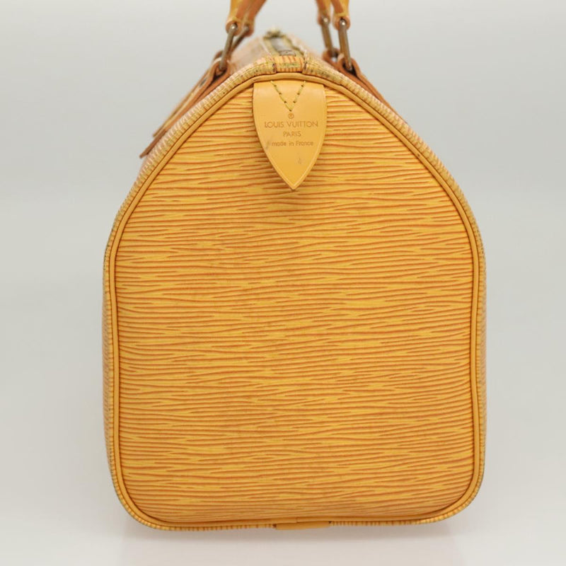 LOUIS VUITTON Epi Speedy 25 Hand Bag Tassili Yellow M43019 LV Auth 119201