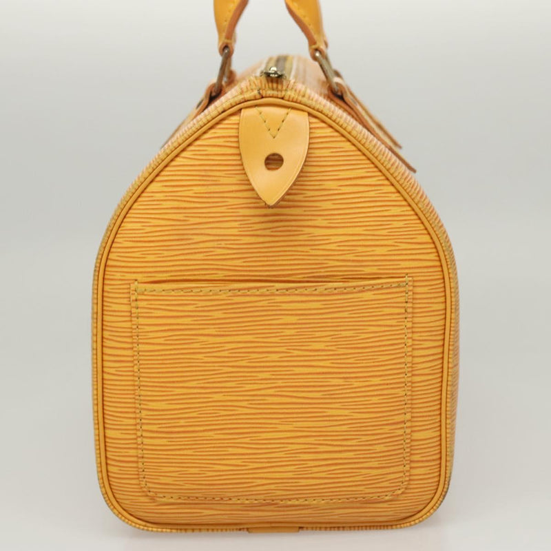 LOUIS VUITTON Epi Speedy 25 Hand Bag Tassili Yellow M43019 LV Auth 119201