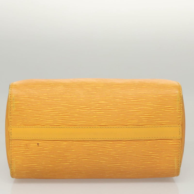 LOUIS VUITTON Epi Speedy 25 Hand Bag Tassili Yellow M43019 LV Auth 119201