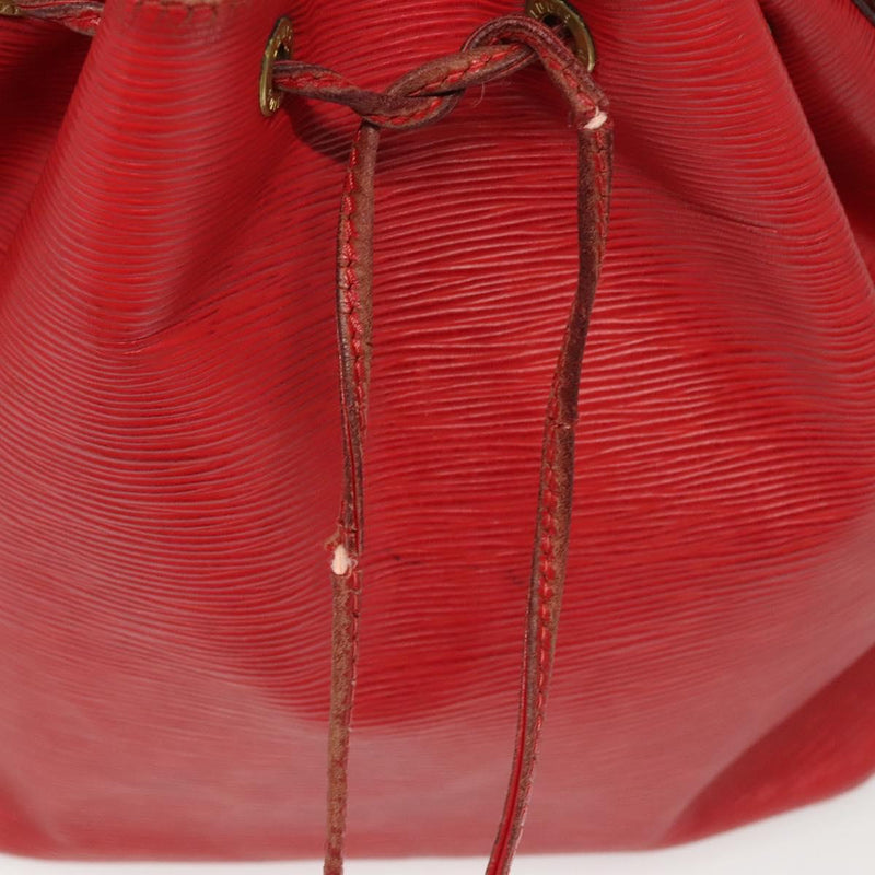 LOUIS VUITTON Epi Petit Noe Shoulder Bag Red M44107 LV Auth 119202