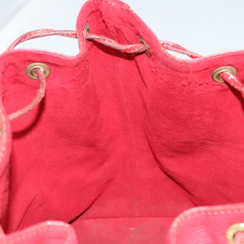 LOUIS VUITTON Epi Petit Noe Shoulder Bag Red M44107 LV Auth 119202