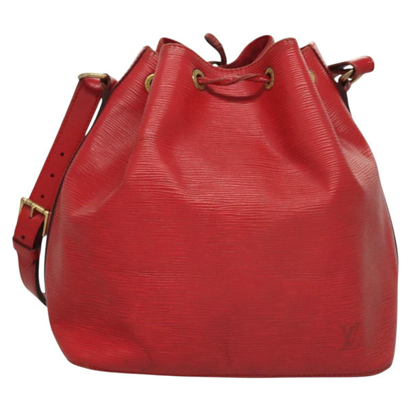 LOUIS VUITTON Epi Petit Noe Shoulder Bag Red M44107 LV Auth 119202