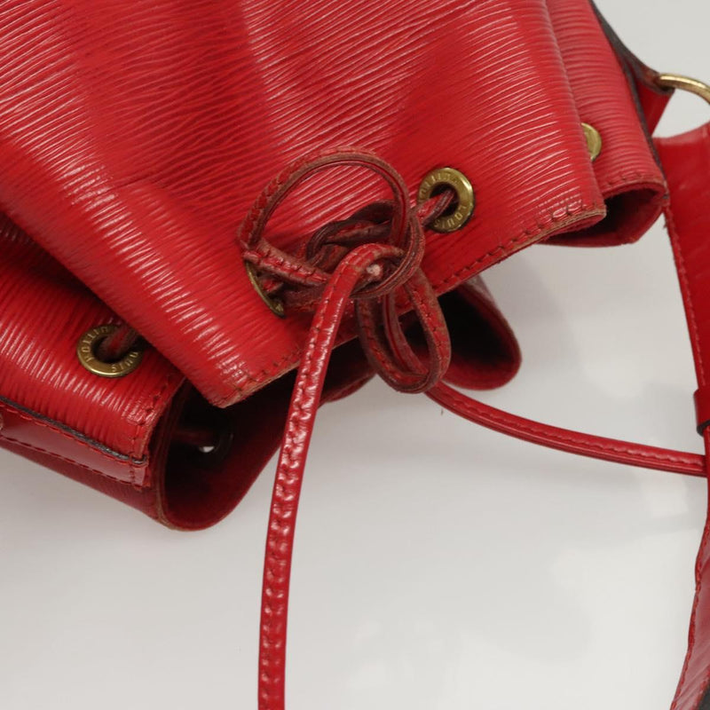 LOUIS VUITTON Epi Petit Noe Shoulder Bag Red M44107 LV Auth 119202