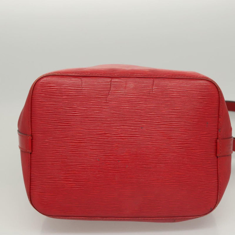 LOUIS VUITTON Epi Petit Noe Shoulder Bag Red M44107 LV Auth 119202
