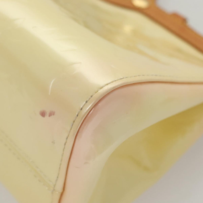 LOUIS VUITTON Monogram Vernis Roxbury Drive Hand Bag Perle M91374 LV Auth 119205