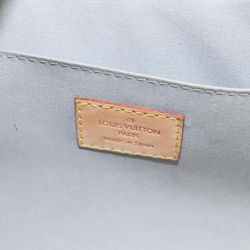 LOUIS VUITTON Monogram Vernis Roxbury Drive Hand Bag Perle M91374 LV Auth 119205