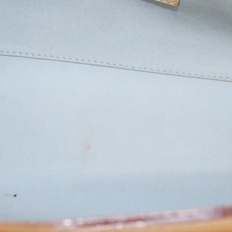 LOUIS VUITTON Monogram Vernis Roxbury Drive Hand Bag Perle M91374 LV Auth 119205