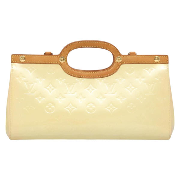 LOUIS VUITTON Monogram Vernis Roxbury Drive Hand Bag Perle M91374 LV Auth 119205
