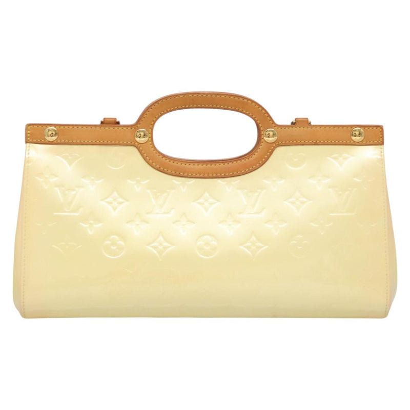 LOUIS VUITTON Monogram Vernis Roxbury Drive Hand Bag Perle M91374 LV Auth 119205