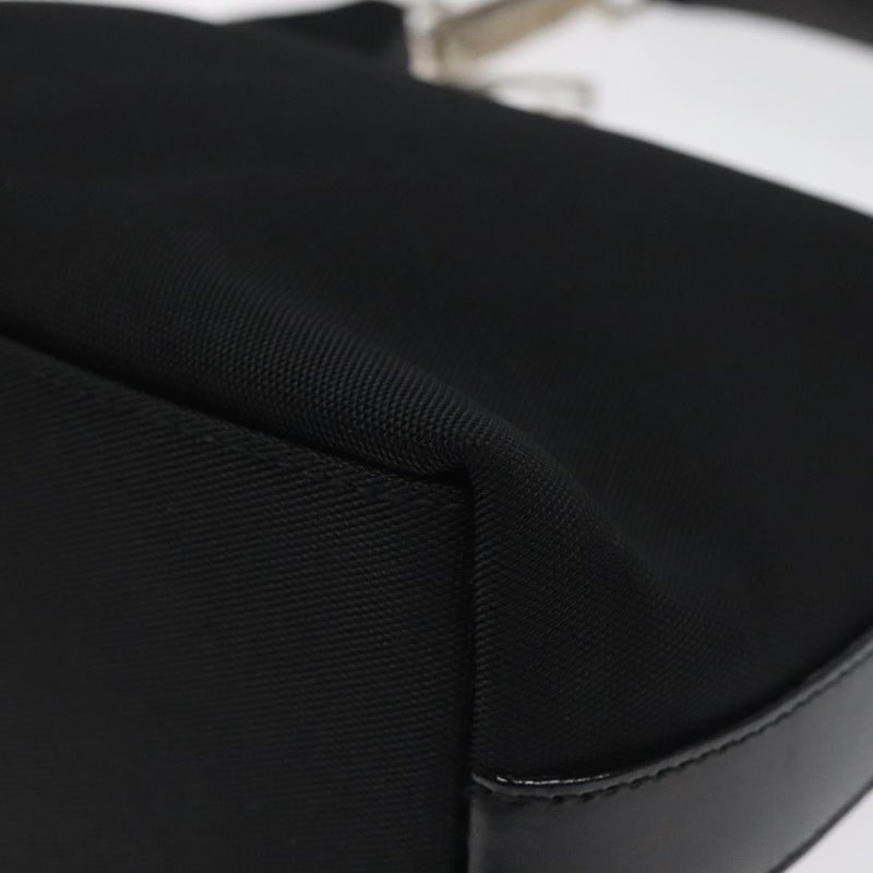 GUCCI Hand Bag Nylon Black Silver 000 0601 Auth 119331