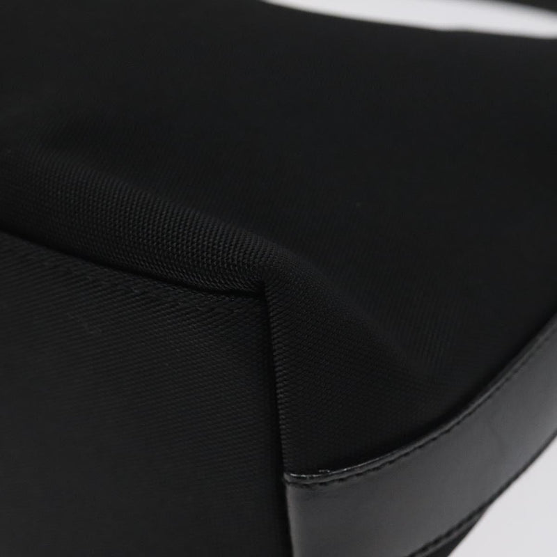GUCCI Hand Bag Nylon Black Silver 000 0601 Auth 119331
