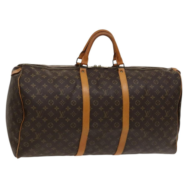 LOUIS VUITTON Monogram Keepall 60 Boston Bag M41422 LV Auth 119380