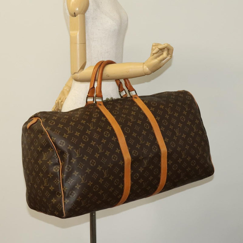 LOUIS VUITTON Monogram Keepall 60 Boston Bag M41422 LV Auth 119380