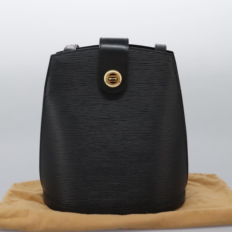 LOUIS VUITTON Epi Cluny Shoulder Bag Black M52252 LV Auth 119396
