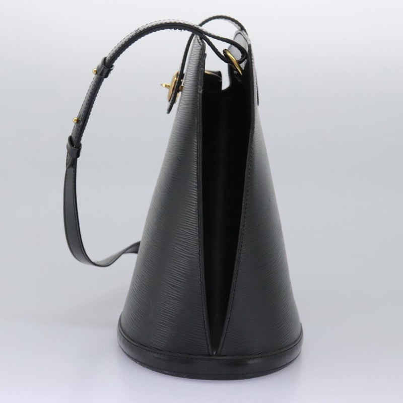LOUIS VUITTON Epi Cluny Shoulder Bag Black M52252 LV Auth 119396