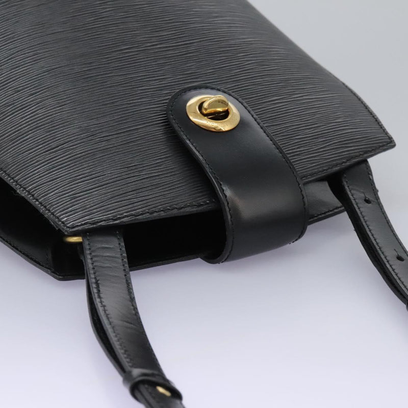 LOUIS VUITTON Epi Cluny Shoulder Bag Black M52252 LV Auth 119396