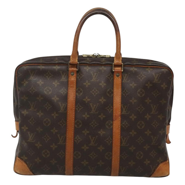 LOUIS VUITTON Monogram Porte Documents Voyage Business Bag M52005 Auth 119403