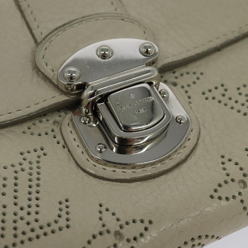 LOUIS VUITTON Mahina Portefeuille Iris Wallet White M58159 LV Auth 119483