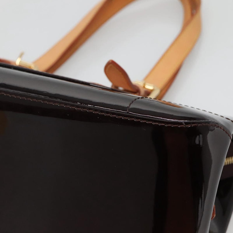LOUIS VUITTON Monogram Vernis Rosewood Avenue Bag Amarante M93510 Auth 119503