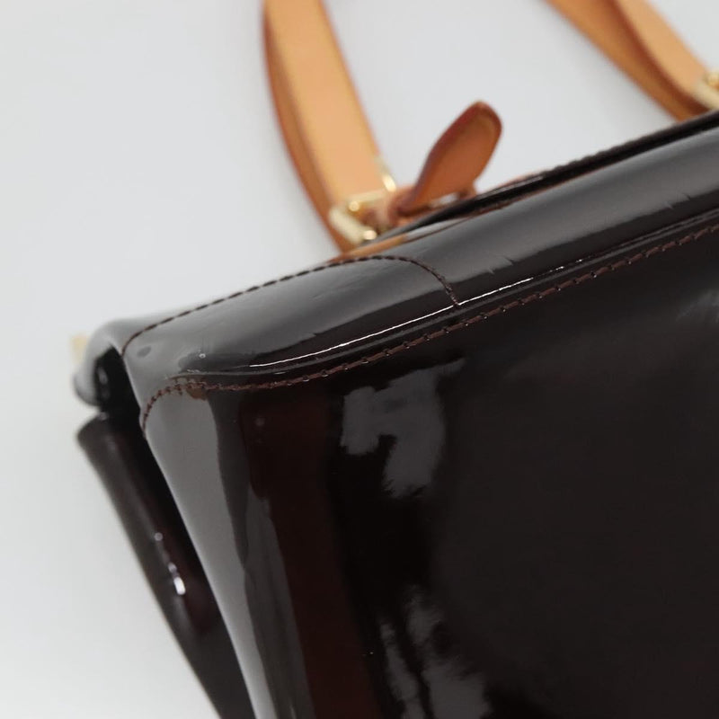 LOUIS VUITTON Monogram Vernis Rosewood Avenue Bag Amarante M93510 Auth 119503