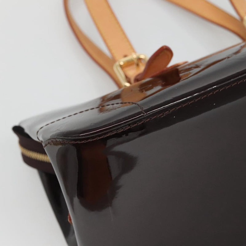 LOUIS VUITTON Monogram Vernis Rosewood Avenue Bag Amarante M93510 Auth 119503