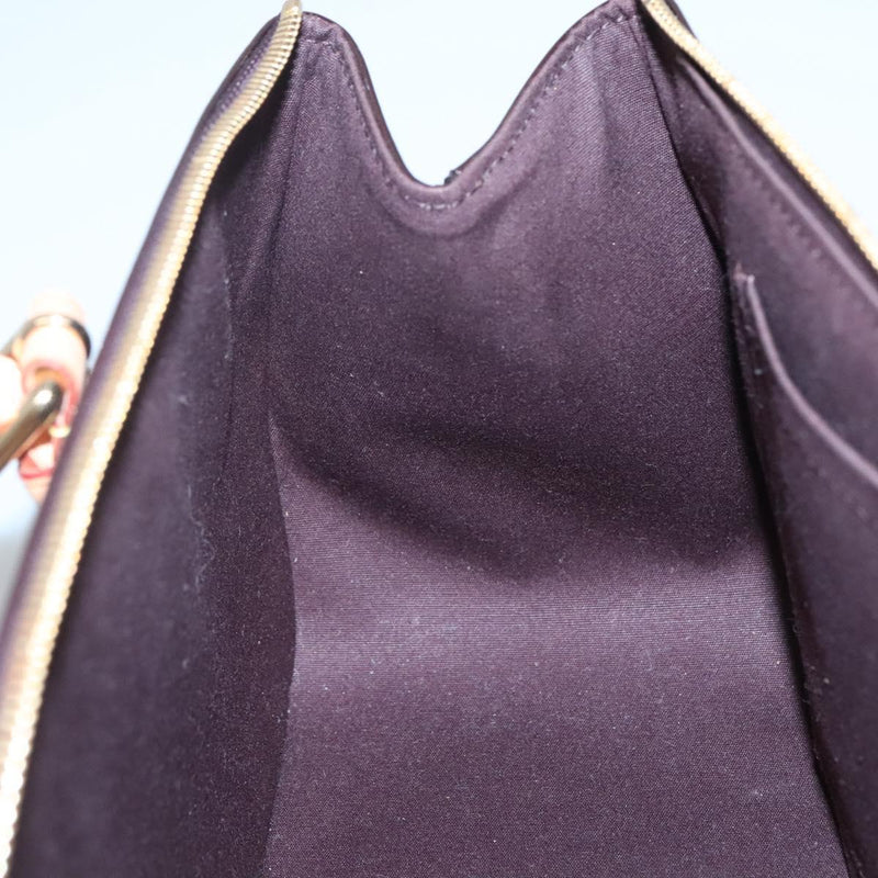 LOUIS VUITTON Monogram Vernis Rosewood Avenue Bag Amarante M93510 Auth 119503