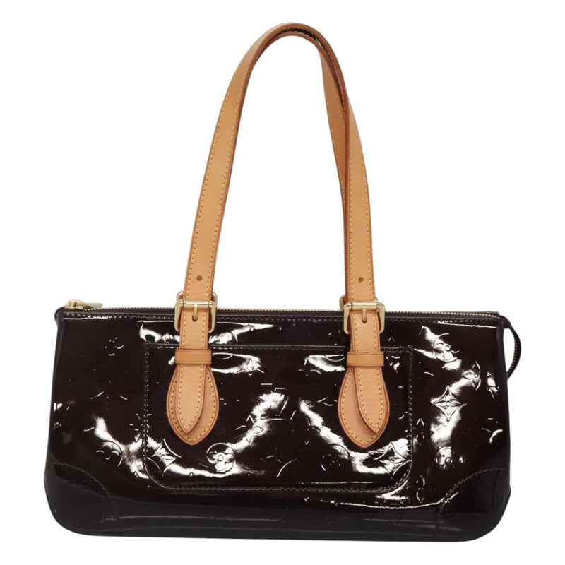LOUIS VUITTON Monogram Vernis Rosewood Avenue Bag Amarante M93510 Auth 119503