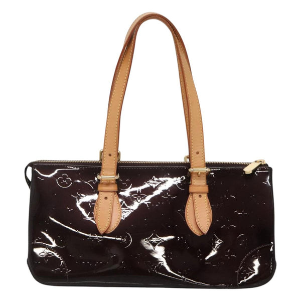 LOUIS VUITTON Monogram Vernis Rosewood Avenue Bag Amarante M93510 Auth 119503