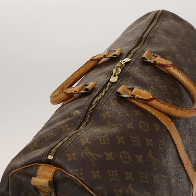 LOUIS VUITTON Monogram Keepall Bandouliere 55 Boston Bag M41414 LV Auth 119520