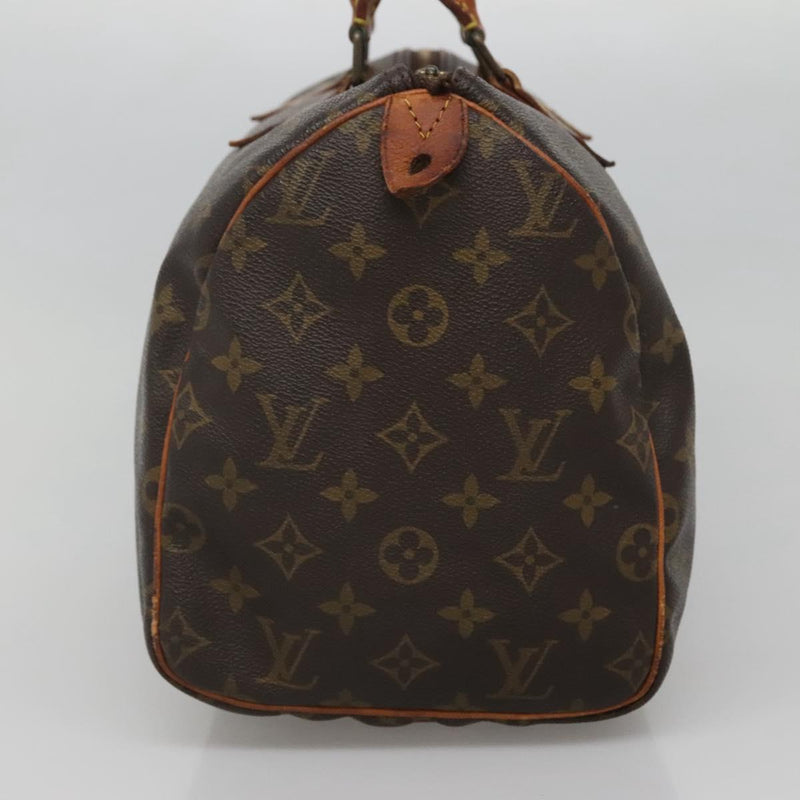 LOUIS VUITTON Monogram Speedy 30 Hand Bag M41526 LV Auth 119528