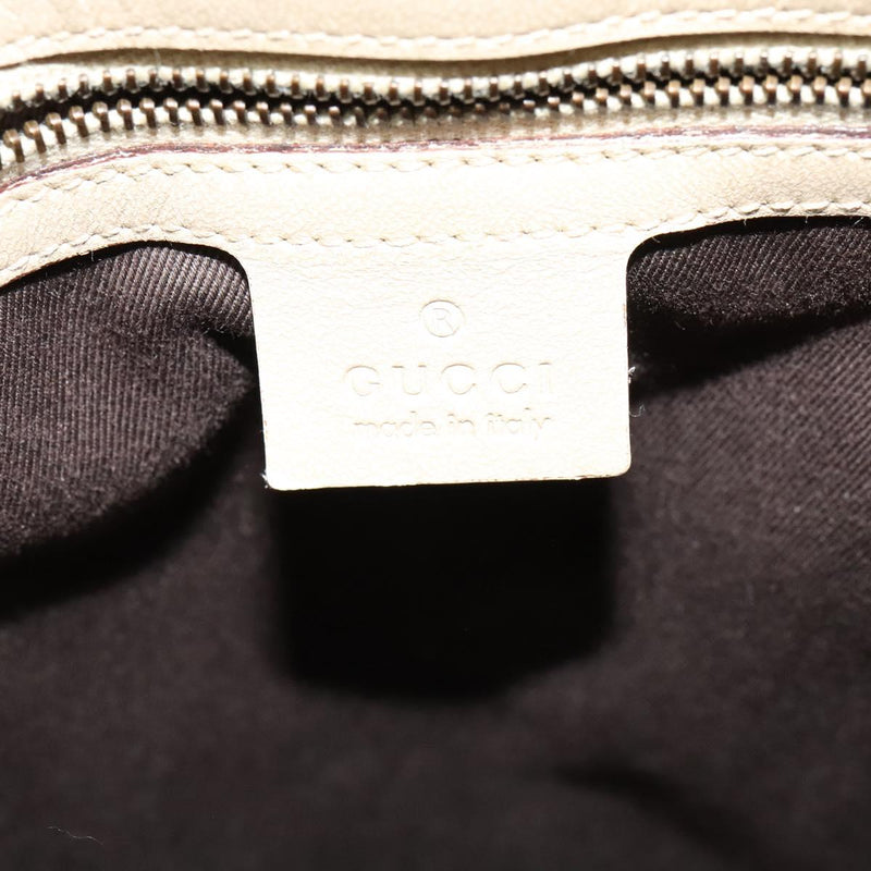 GUCCI GG Canvas Shoulder Bag Beige Gold 110292 Auth 119541