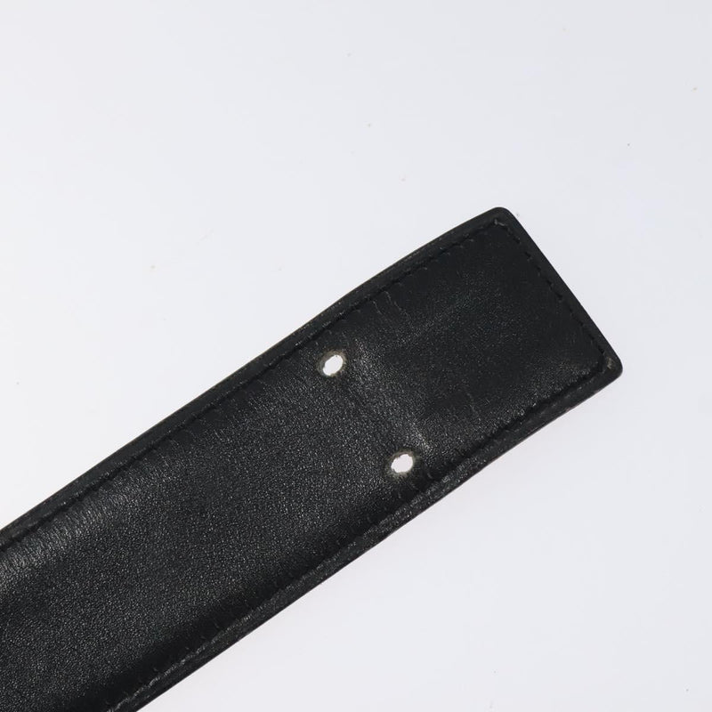HERMES Constance Belt Leather 32.3"" Black Auth 119544