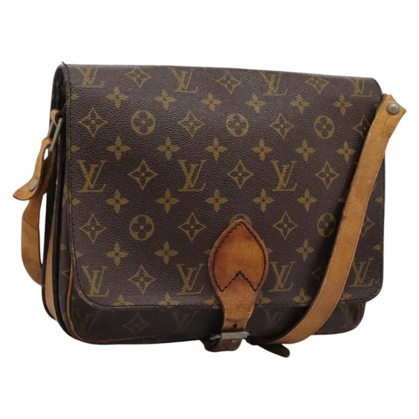 LOUIS VUITTON Monogram Cartouchiere GM Shoulder Bag Vintage M51252 Auth 119553