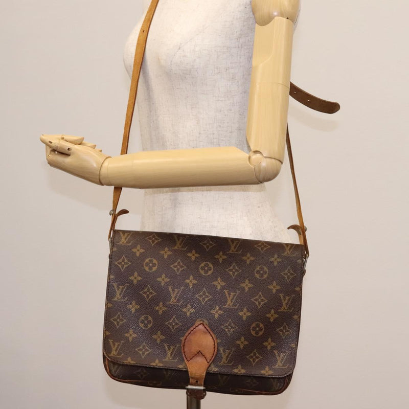 LOUIS VUITTON Monogram Cartouchiere GM Shoulder Bag Vintage M51252 Auth 119553