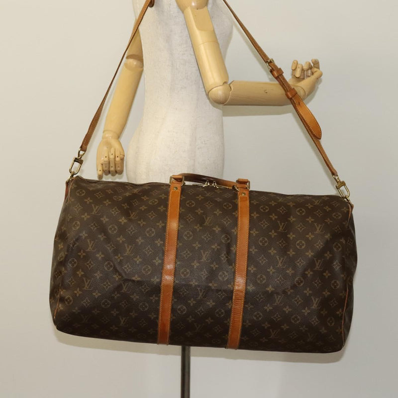 LOUIS VUITTON Monogram Keepall Bandouliere 60 Boston Bag M41412 LV Auth 119560