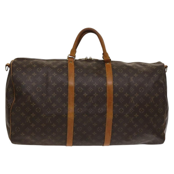 LOUIS VUITTON Monogram Keepall Bandouliere 60 Boston Bag M41412 LV Auth 119560