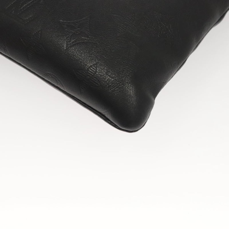 LOUIS VUITTON Monogram Shadow Pochette Discovery Bag Black M62903 LV Auth 119563
