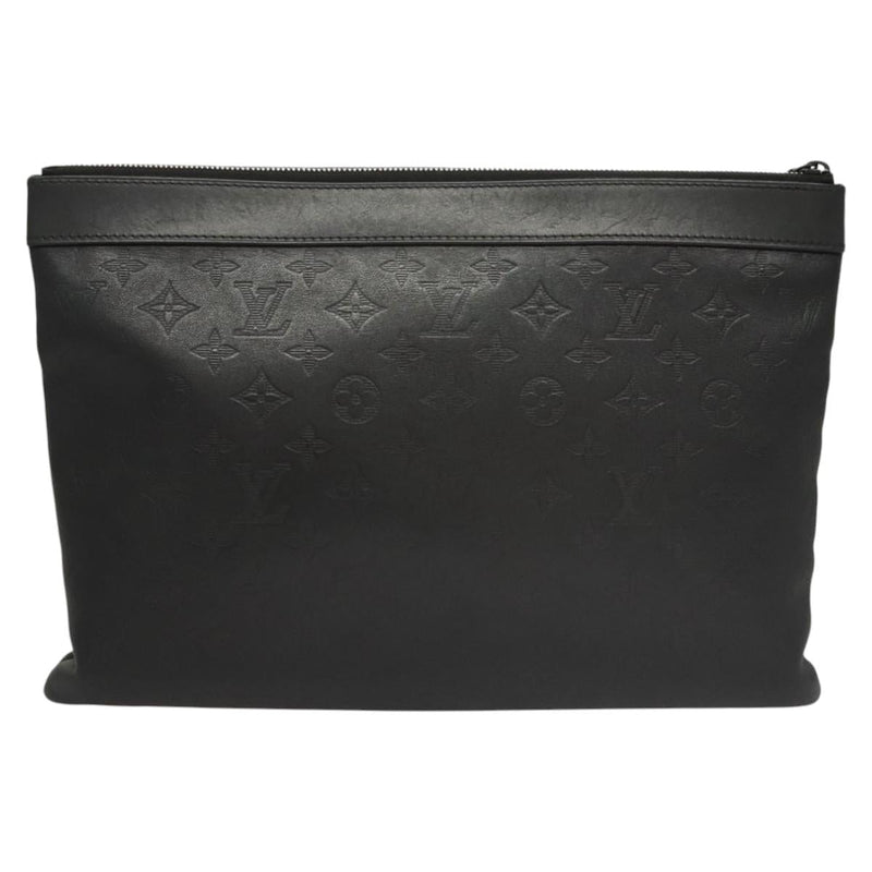 LOUIS VUITTON Monogram Shadow Pochette Discovery Bag Black M62903 LV Auth 119563