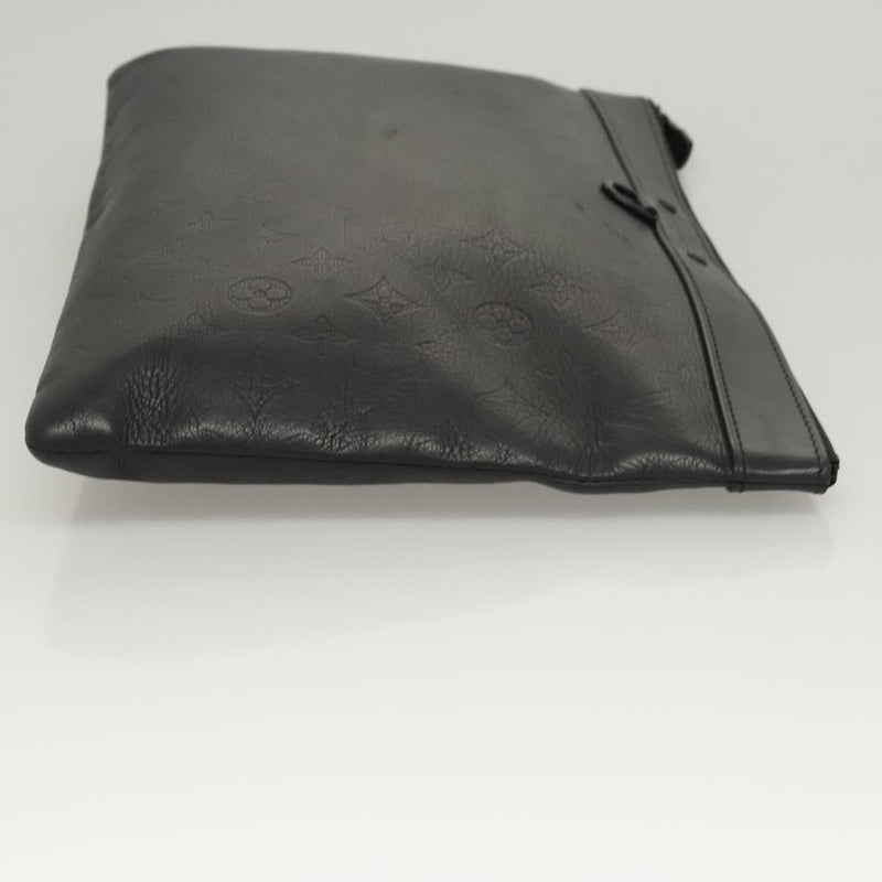 LOUIS VUITTON Monogram Shadow Pochette Discovery Bag Black M62903 LV Auth 119563