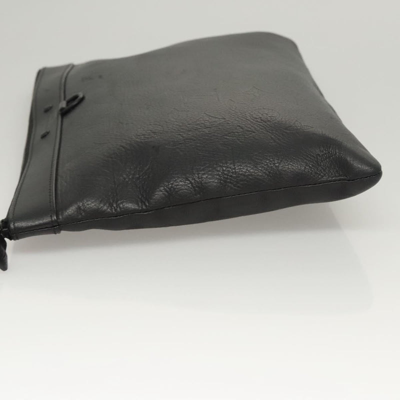 LOUIS VUITTON Monogram Shadow Pochette Discovery Bag Black M62903 LV Auth 119563