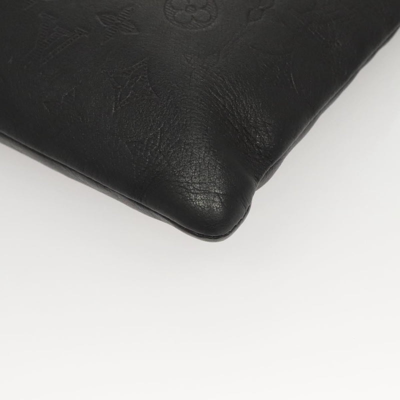 LOUIS VUITTON Monogram Shadow Pochette Discovery Bag Black M62903 LV Auth 119563