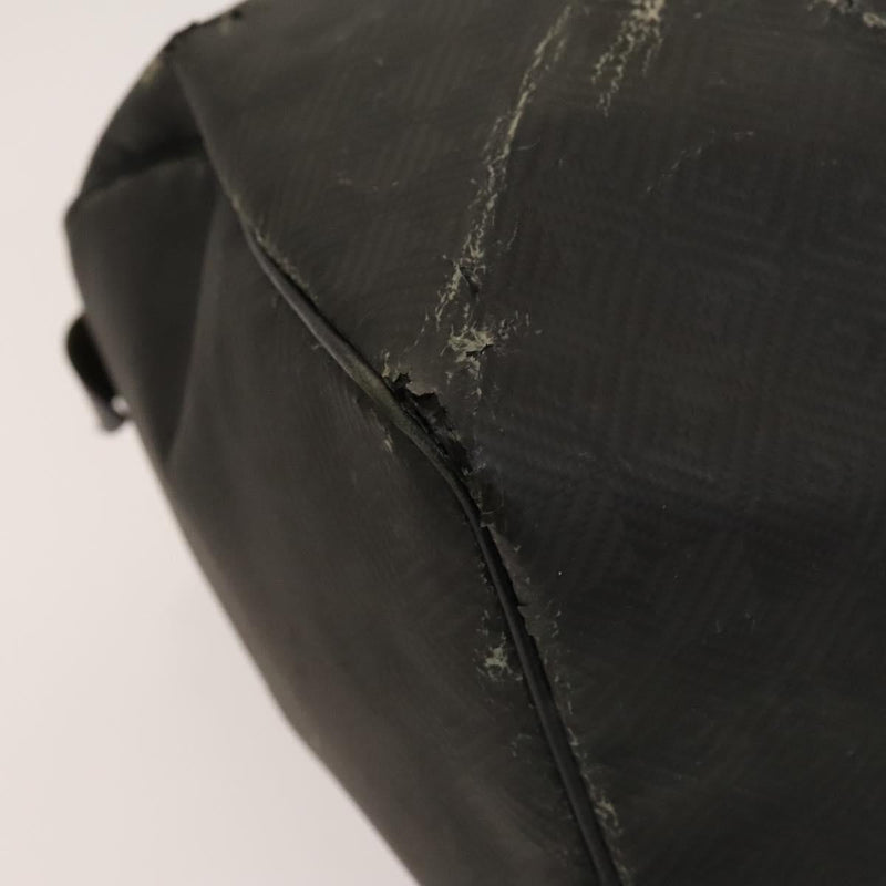 LOUIS VUITTON Damier Carbon Keepall 45 Boston Bag Black N41415 LV Auth 119664