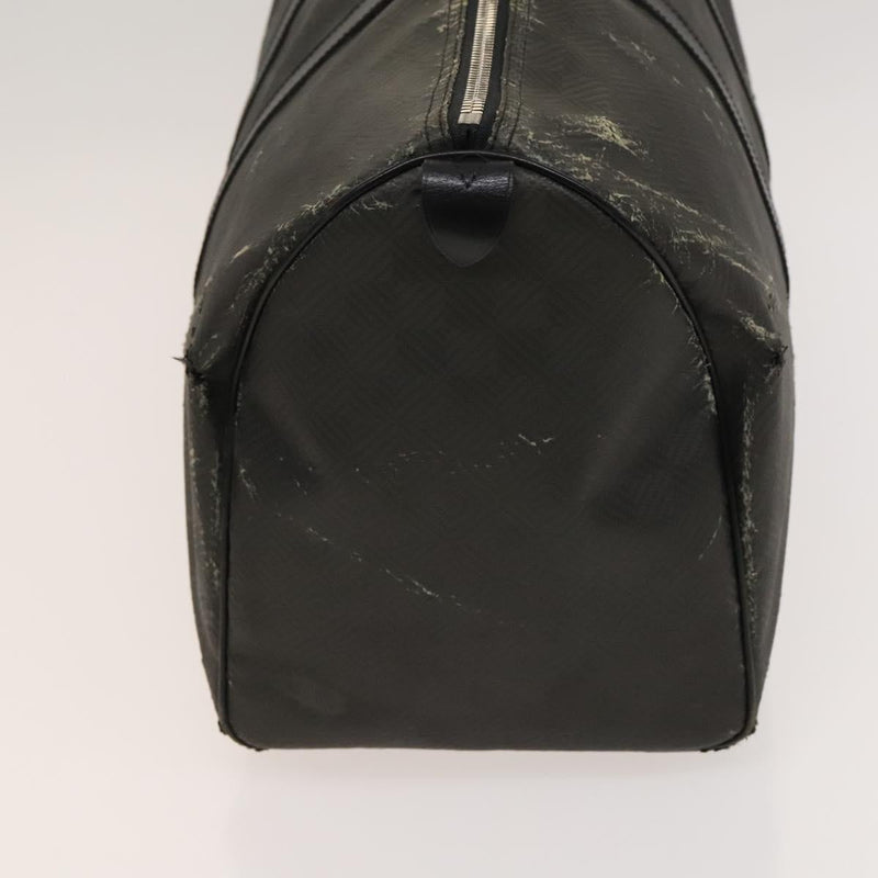 LOUIS VUITTON Damier Carbon Keepall 45 Boston Bag Black N41415 LV Auth 119664